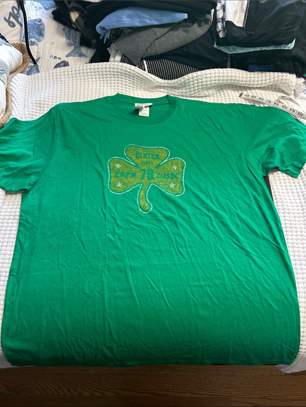 Green Shamrock ESPN Graphic Tee